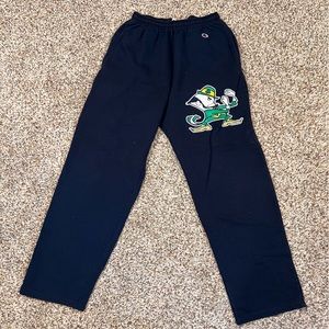 Notre Dame Vintage Champion Navy Blue Sweatpants Women’s Size Medium